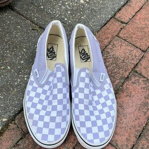 Lavender Checkered Vans